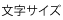 文字サイズ変更
